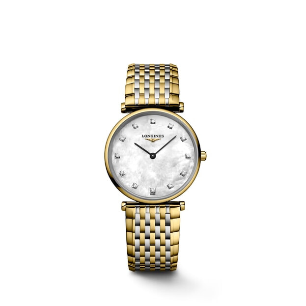 LONGINES La Grande Classique Quartz 29mm Λευκό Mother of Pearl Καντράν με Μπριγιάν