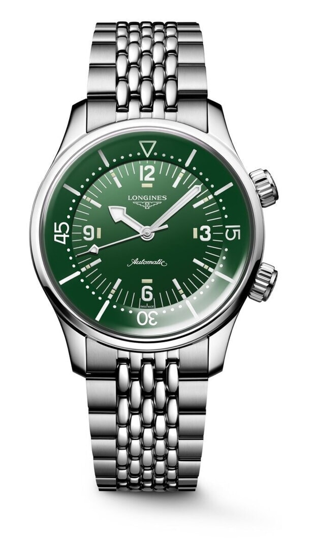 LONGINES LEGEND DIVER 39mm Πράσινο καντραν