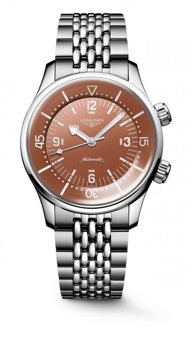 LONGINES LEGEND DIVER 39mm Τερακότα καντραν