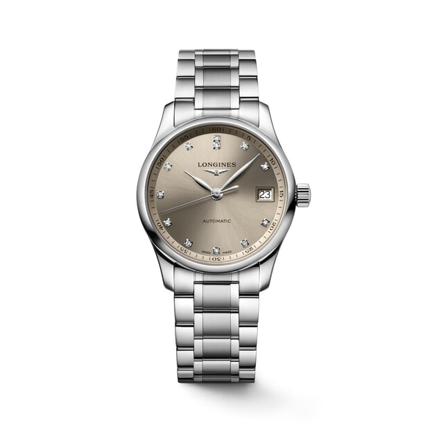 LONGINES MASTER COLLECTION 34mm Μπεζ  Καντράν με Μπριγιάν