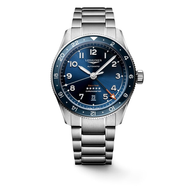 LONGINES Spirit Zulu Time Automatic 42mm Μπλε Καντράν