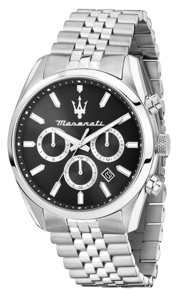 MASERATI Attrazione Χρονογράφος Μπαταρίας 43mm Μαύρο Καντράν