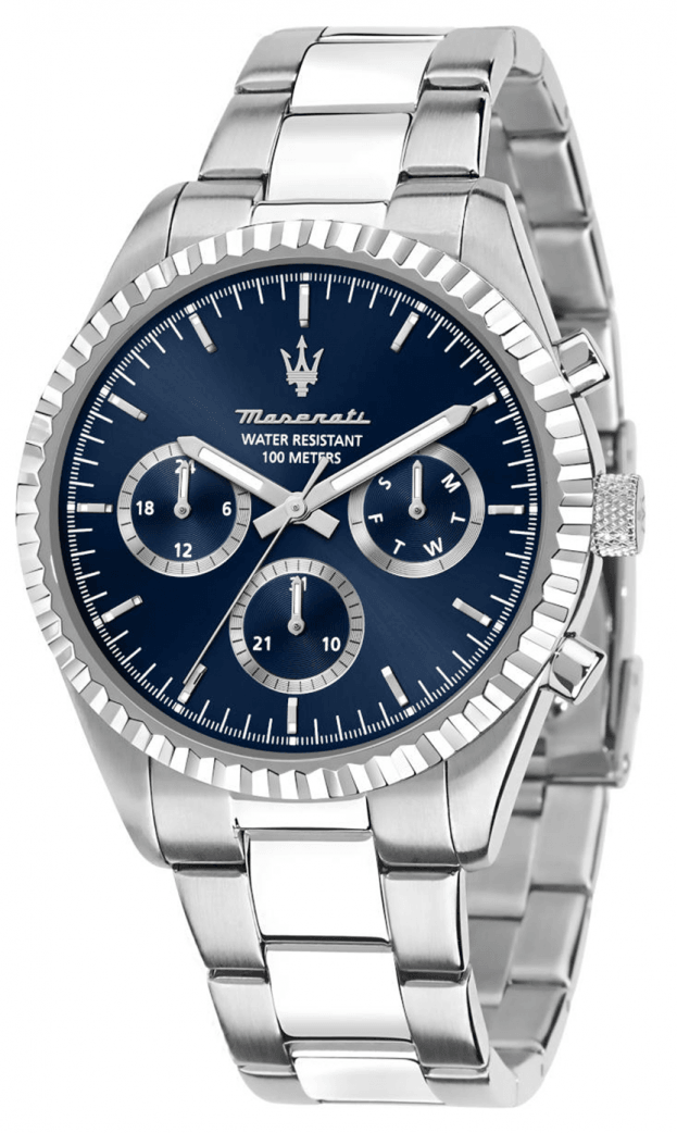 MASERATI COMPETIZIONE Quartz Multi-Function 43mm Μπλε Καντράν