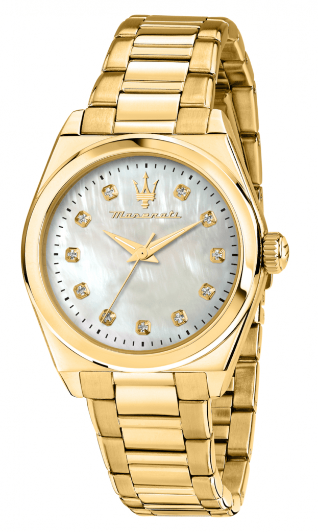 MASERATI Velocita Μπαταρίας 35mm Λευκό Mother of Pearl Καντράν