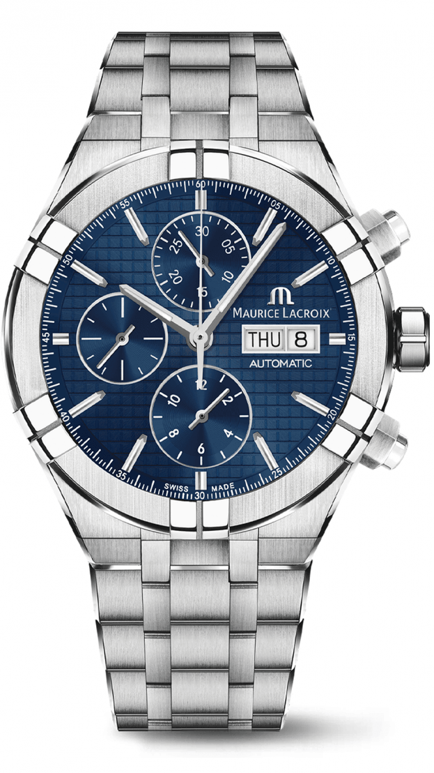 Maurice Lacroix AIKON Automatic Chronograph 44mm blue dial Gents watch