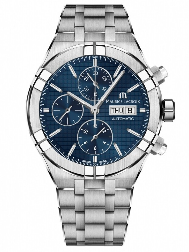 Maurice Lacroix AIKON Automatic Chronograph 44mm blue dial Gents watch