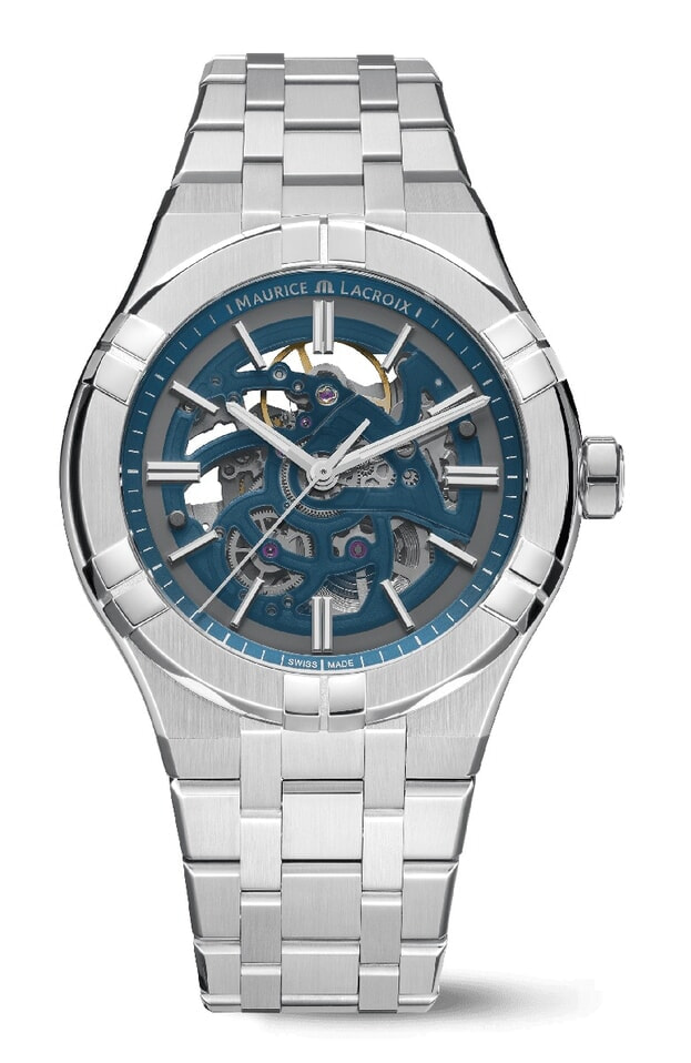 Maurice Lacroix AIKON Αυτόματο 42mm Μπλε Skeleton Καντράν