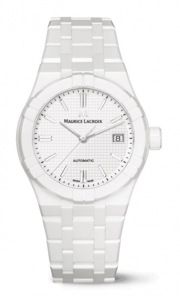 Maurice Lacroix AIKON Κεραμικό Αυτόματο 39mm Λευκό Καντράν