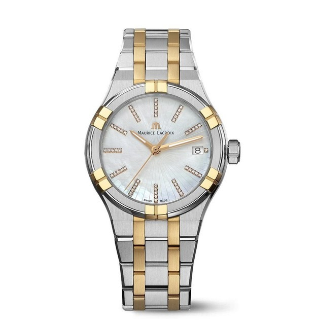 Maurice Lacroix AIKON Quartz 35mm White MOP Dial with diamonds Ladies Watch