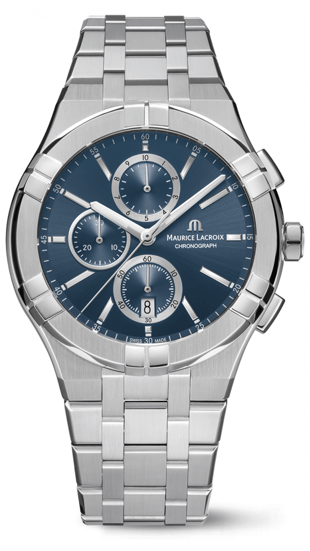 Maurice Lacroix AIKON QUARTZ CHRONOGRAPH 42MM μπλε καντραν