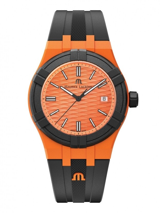 Maurice Lacroix AIKON #tide Quartz 40mm Orange Dial Unisex Watch