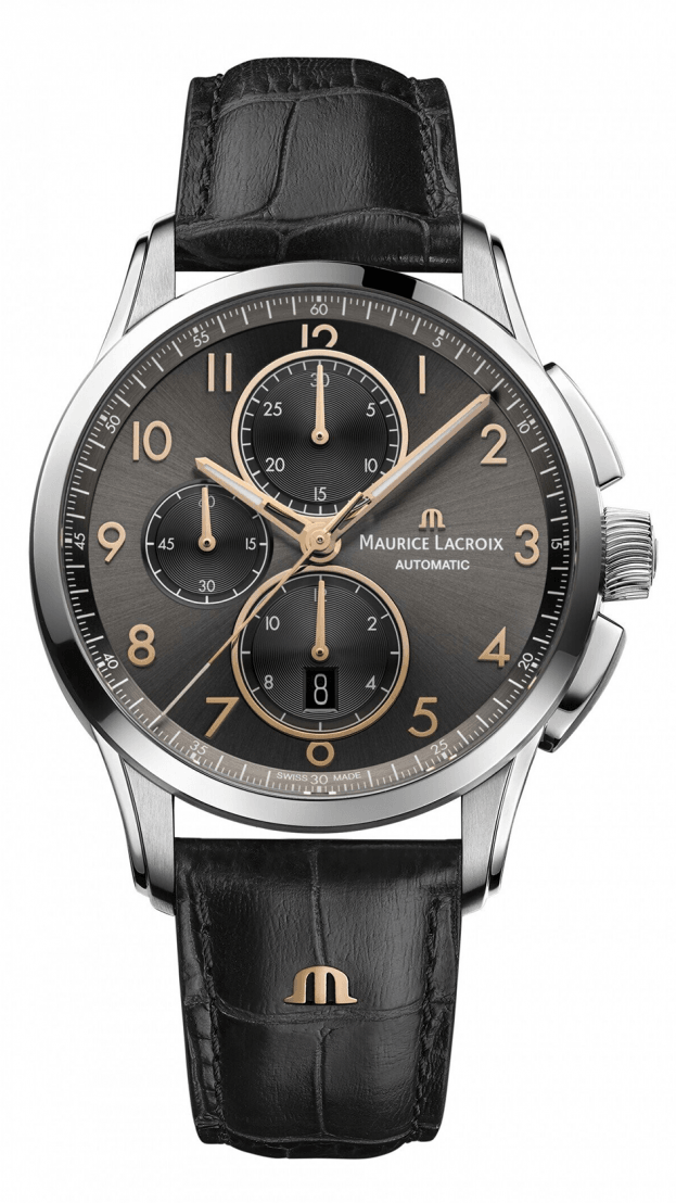 Maurice Lacroix PONTOS Chronograph Automatic 43mm gunmetal grey dial