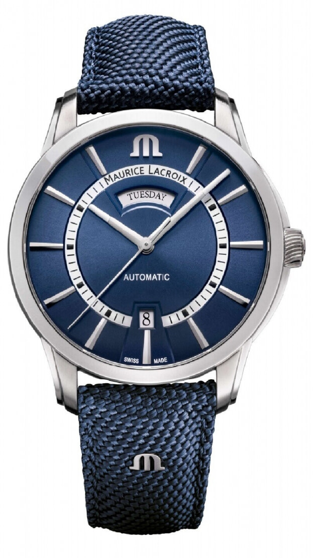 Maurice Lacroix PONTOS Day Date Automatic 41mm blue dial Gents watch