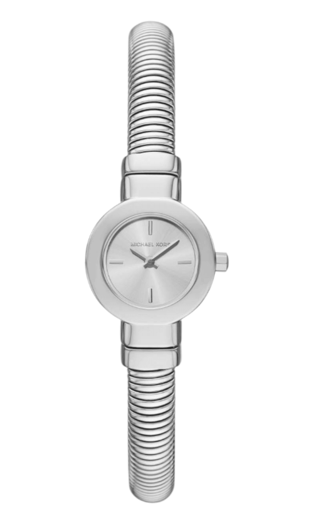MICHAEL KORS Gramercy Μπαταρίας 21mm Ασημί Καντράν