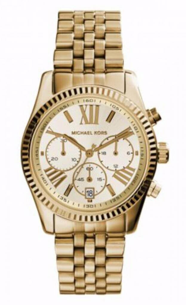 MICHAEL KORS LADIES LEXINGTON GOLD STAINLESS STEEL MK5556