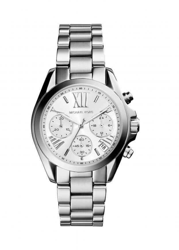 MICHAEL KORS MINI BRADSHAW SILVER TONE CHRONO MK6174