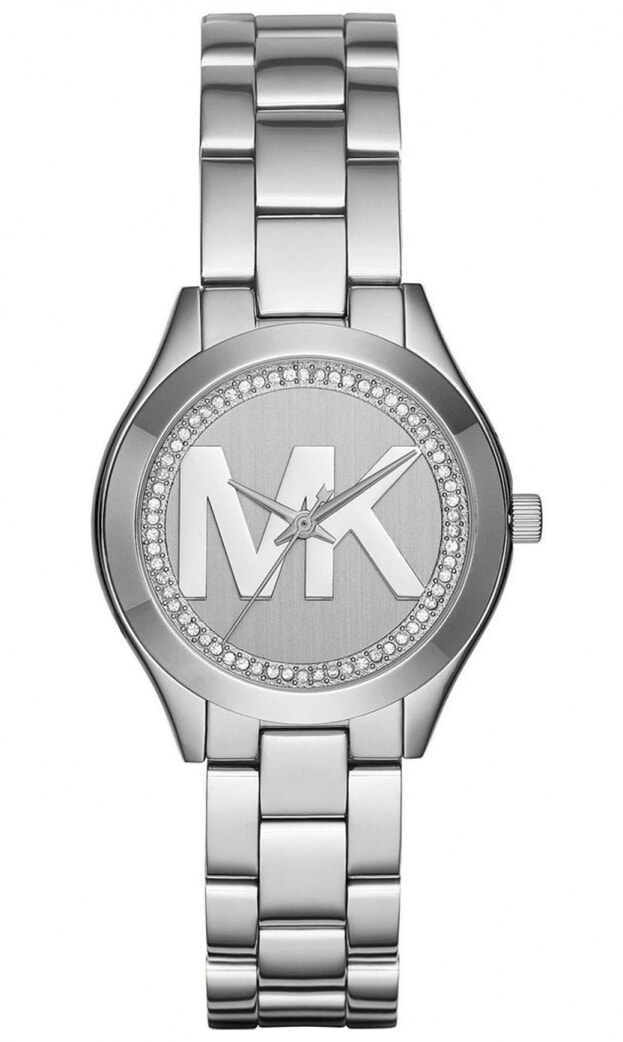 MICHAEL KORS MINI SLIM RUNWAY SILVER TONE LADIES WATCH MK3548