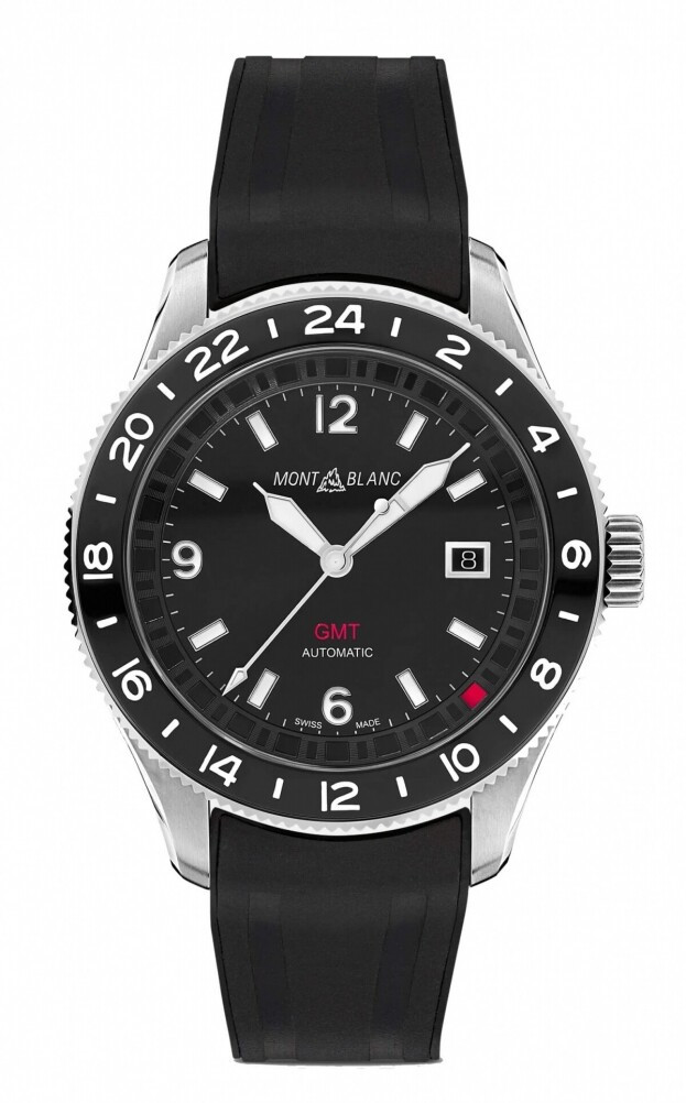 Montblanc 1858 GMT Automatic Date 42 mm Μαύρο Καντράν