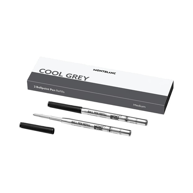 MontBlanc Ανταλλακτικά Μελάνια Ballpoint Cool Grey (Medium, 2τμχ)