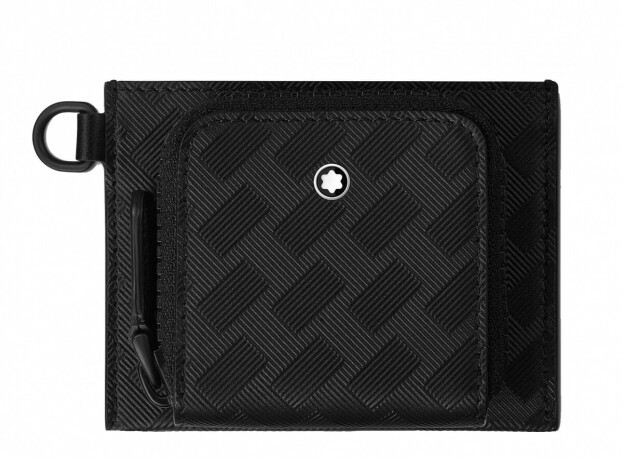 Montblanc Extreme 3.0 card holder 3cc with pocket Καρτοθήκη μαύρη με θήκη για airpods