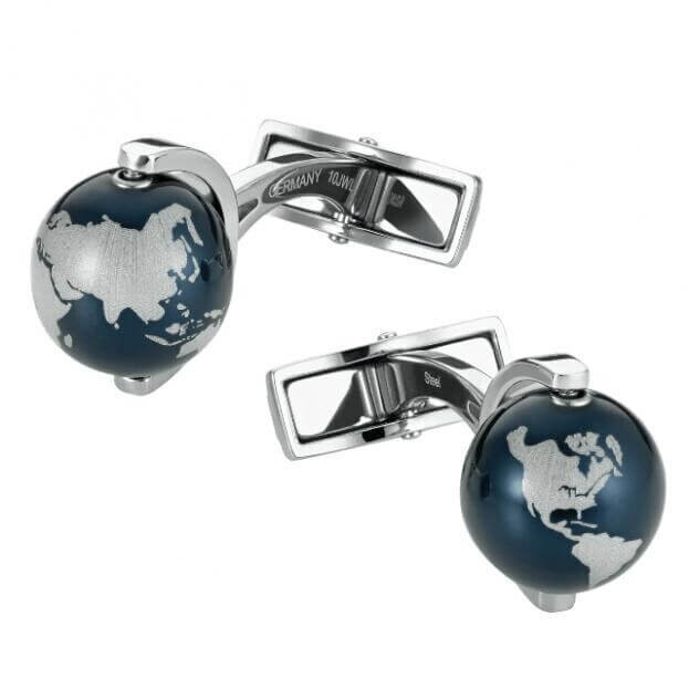 MONTBLANC Heritage Spirit Cufflinks Υδρόγειος Μανικετόκουμπα
