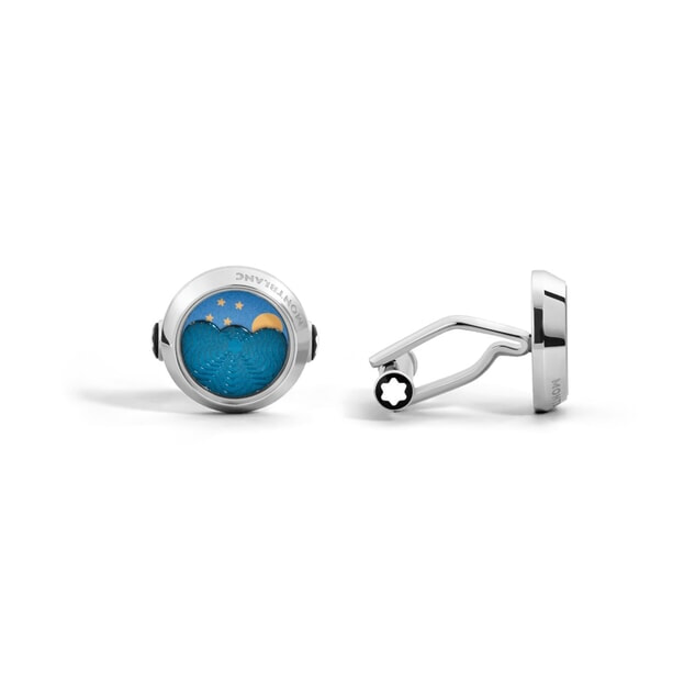 Montblanc Cufflinks Steel Moonphase Μovement