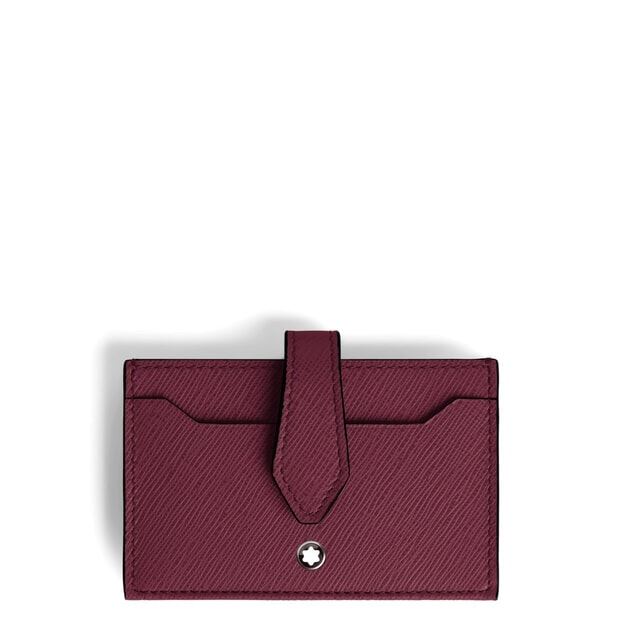 Montblanc Sartorial Card Holder 5cc Cassis Leather Inglessis