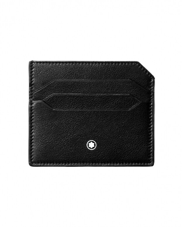 Montblanc Meisterstück Selection Soft Card Holder 6 cc Μαύρη δερμάτινη Θήκη καρτών