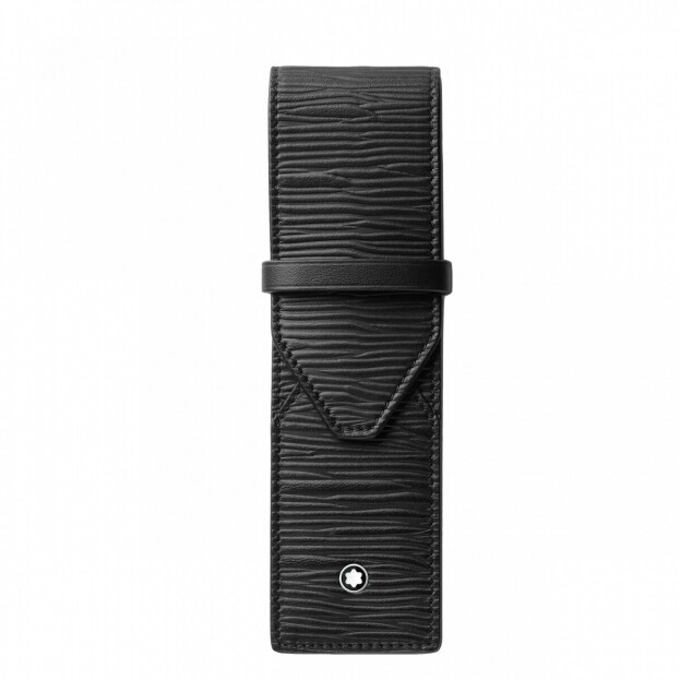 Montblanc Meisterstück 4810 2-Pen Pouch Θήκη Στυλογράφου Μαύρο Δέρμα