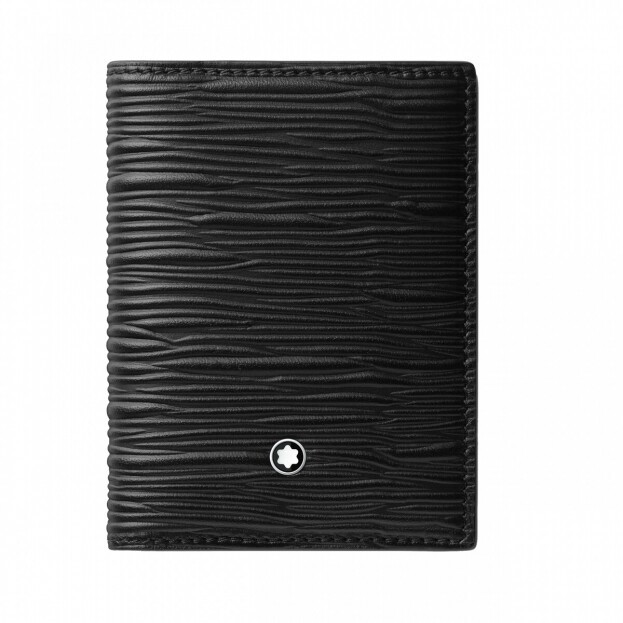 Montblanc Meisterstück 4810 card holder 4cc Μαύρη Δερμάτινη Καρτοθήκη