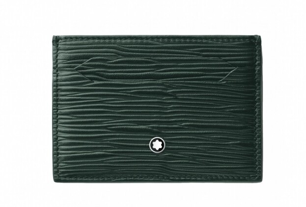 Montblanc Meisterstück 4810 card holder 5cc Πράσινο Δερμάτινο Πορτοφόλι