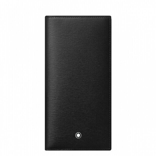 Montblanc Meisterstück 4810 Long Wallet 15cc Μαύρο Δερμάτινο Πορτοφόλι