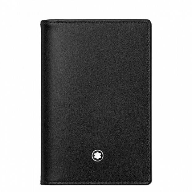 Montblanc Meisterstück Business Card Holder Μαύρη Δερμάτινη Καρτοθήκη