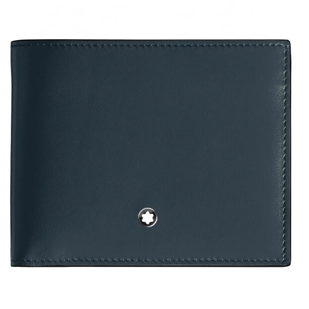 Montblanc Meisterstück Πορτοφόλι 6cc Δερμάτινο Μπλε