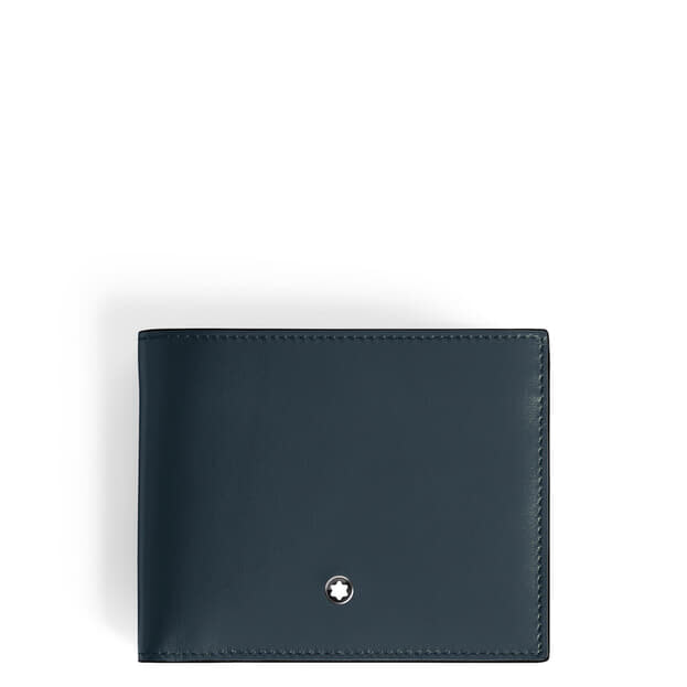 Montblanc Meisterstück Wallet 6cc Leather Velvet Blue