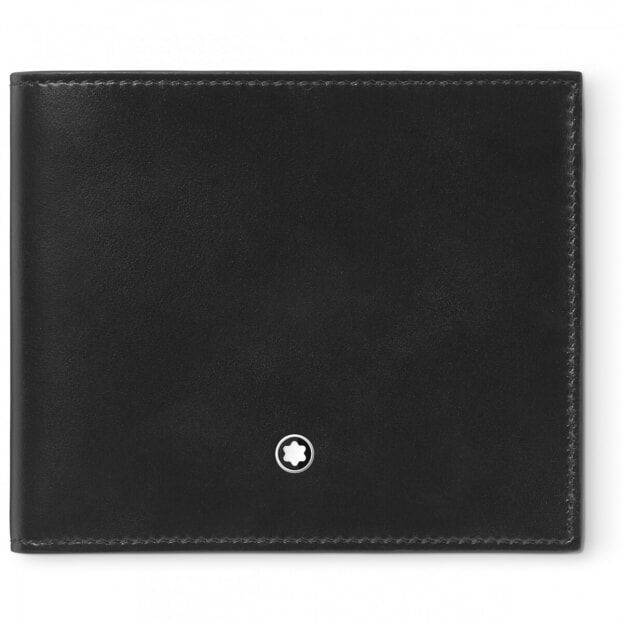 MONTBLANC Meisterstück Πορτοφόλι 8cc Μαύρο Δέρμα