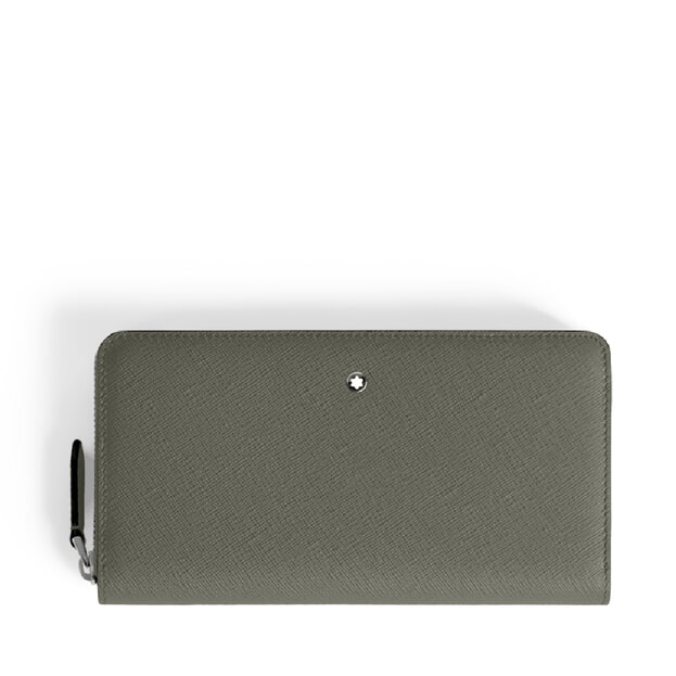 Montblanc Sartorial Πορτοφόλι Με Φερμουάρ 12cc Γκρι