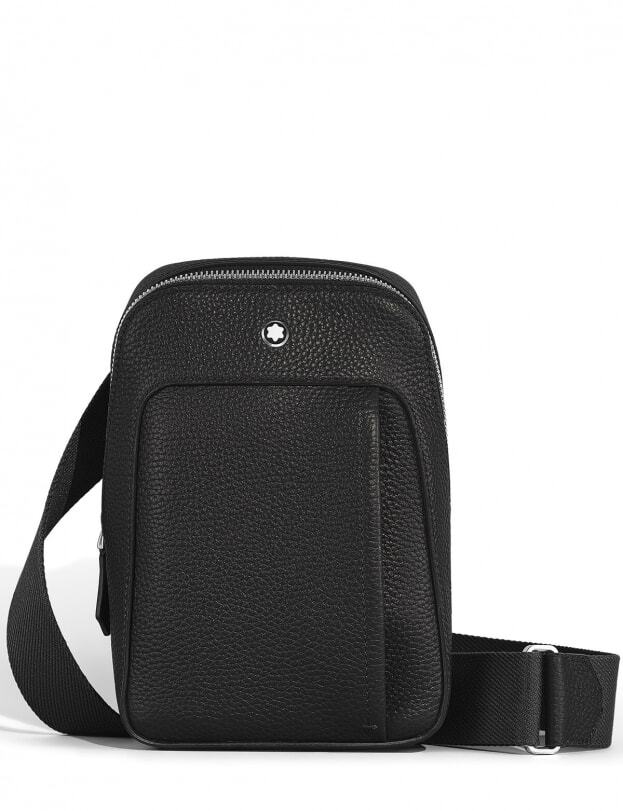 Montblanc On-Body Χιαστί Τσάντα Μαύρο Δέρμα