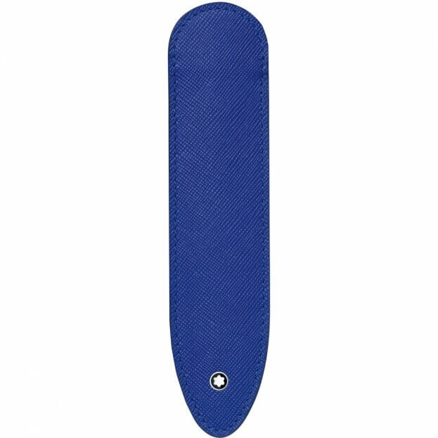 Montblanc Sartorial 1 Pen Sleeve Electric Blue Leather