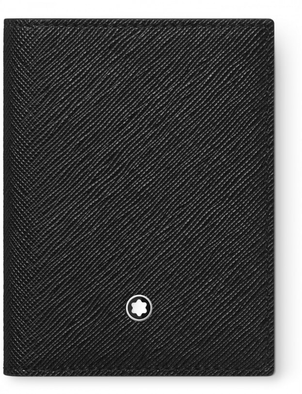 Montblanc Sartorial 4cc Δερμάτινη Θήκη Καρτών Μαύρη