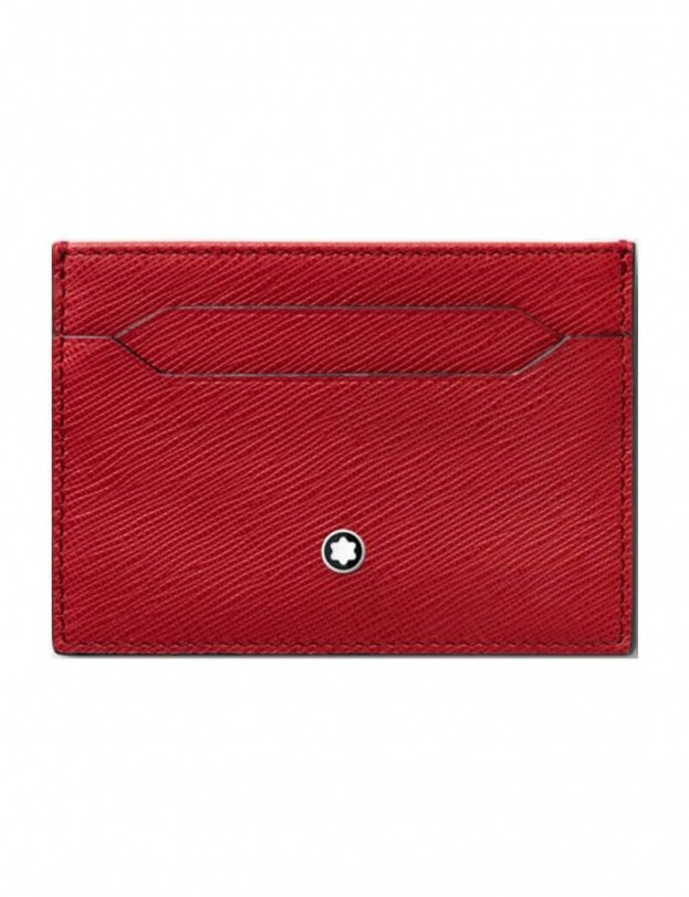 Montblanc Sartorial Card Holder 5 cc Κόκκινη Δερμάτινη Θήκη καρτών