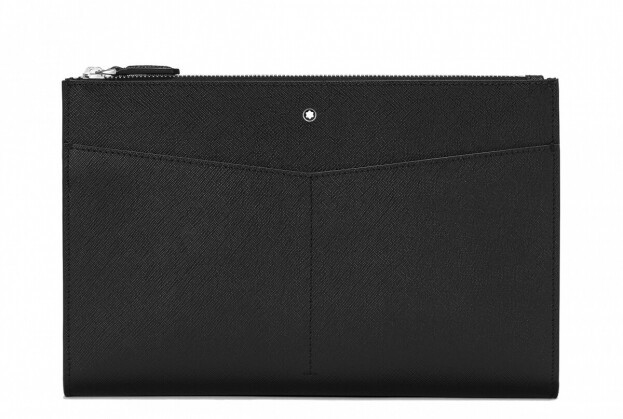Montblanc Sartorial Clutch Τσάντα Μαύρο Δέρμα