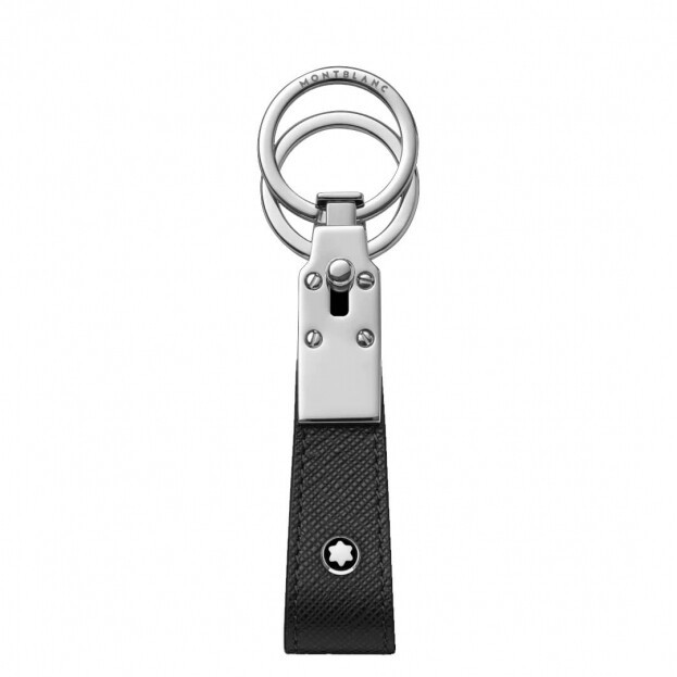 Montblanc Sartorial Loop Key Fob Black Κλειδοθήκη Μαύρο Δέρμα