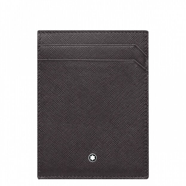 Montblanc Sartorial Pocket 4cc with ID Card Holder γκρι Δερμάτινη Καρτοθήκη
