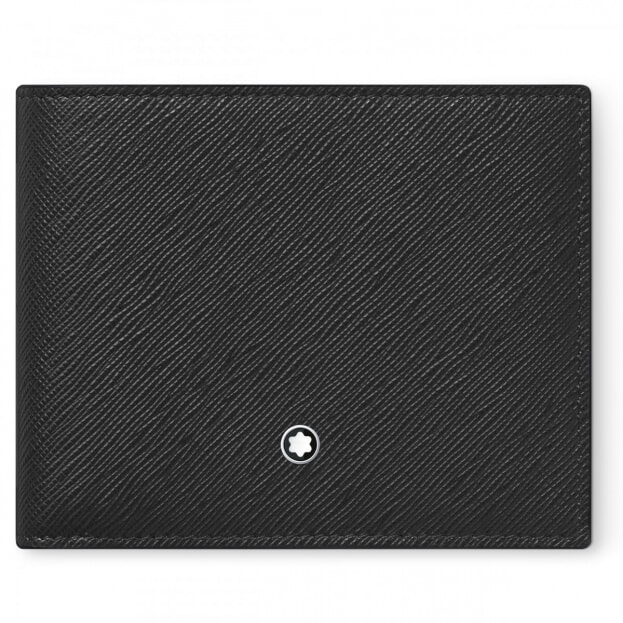 Montblanc Sartorial Πορτοφόλι 6cc Δερμάτινο Μαύρο