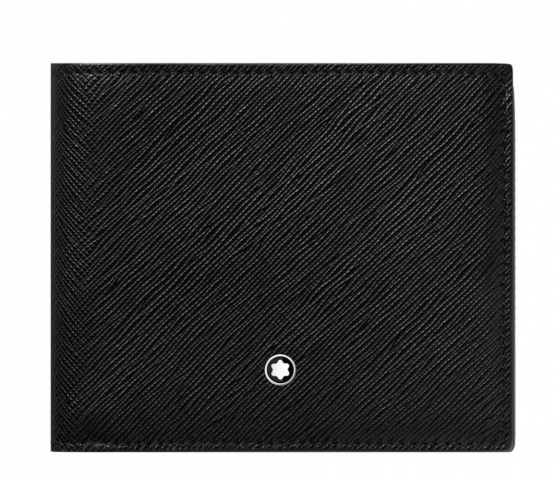 Montblanc Sartorial Wallet 8cc Μαύρο Δερμάτινο Πορτοφόλι