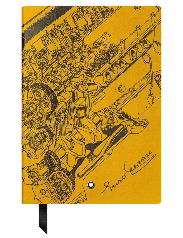 Montblanc Notebook Great Characters Enzo Ferrari Giallo Modena Leather A5 Yellow