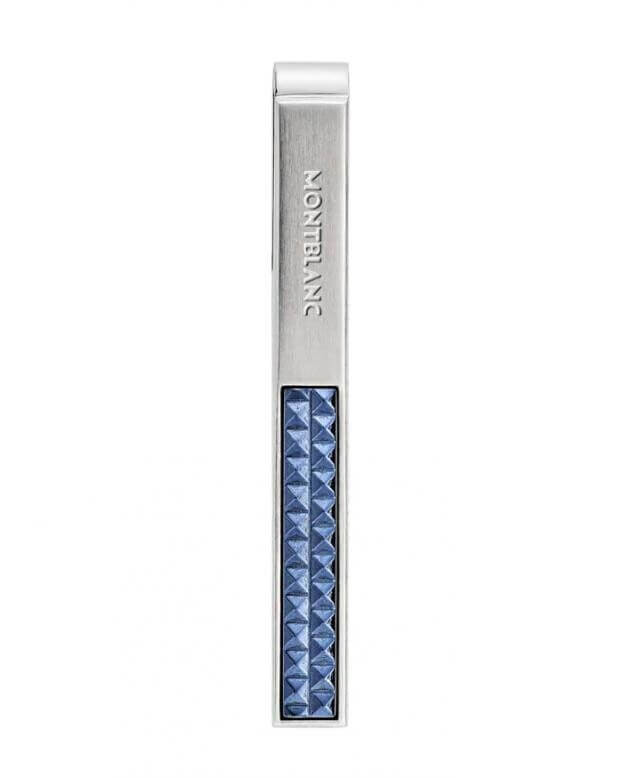 MONTBLANC TIE-BAR Πιάστρα Γραβάτας Ατσάλι Μπλε