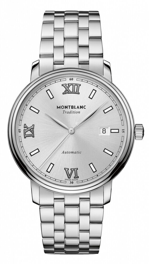 Montblanc Tradition Automatic Date 40 mm Ασημί Καντράν