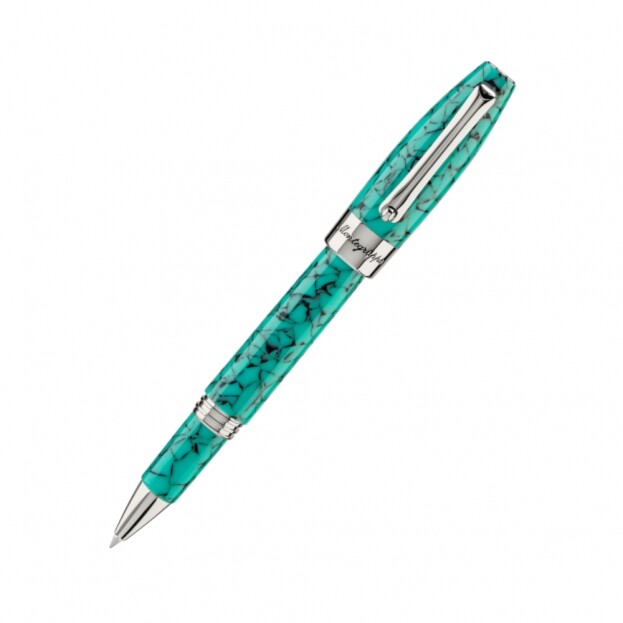 MONTEGRAPPA RollerBall Pen Fortuna Barcelona Turquoise Mosaic